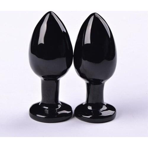 Obsidian anal plug vaginal ball anal plug female genital vaginal kegel female massage crystal massage bathtub