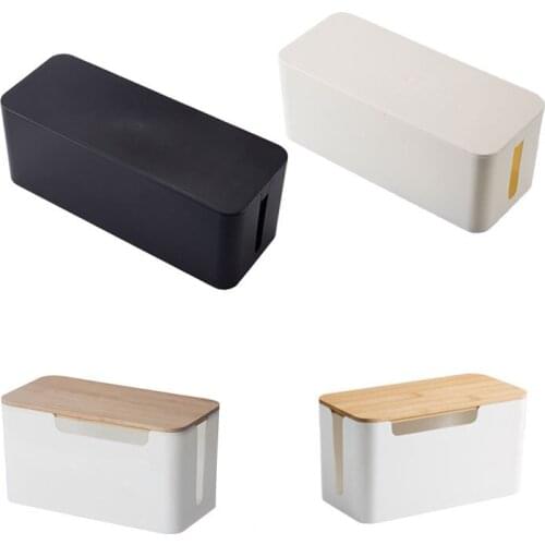 Plug Board Socket Cable Tidy Storage Box Power Strip Wire Case Home Anti Dust Charger Socket Organizer Network Line Storage Bin