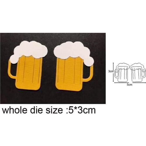 Couple Beer Mug Metal Cutting Dies Stencils For DIY dies Scrapbooking Embossing Dies Cuts Album Card Making Craft dies new 2020