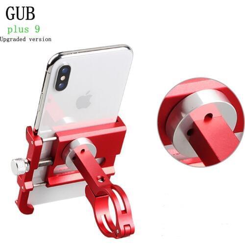 GUB Plus 9 Rotating Bike Phone Holder For 3.5-6.2inch Smartphone 360 Degree Rotatable GPS Bicycle Phone Stand Motorcycle Support
