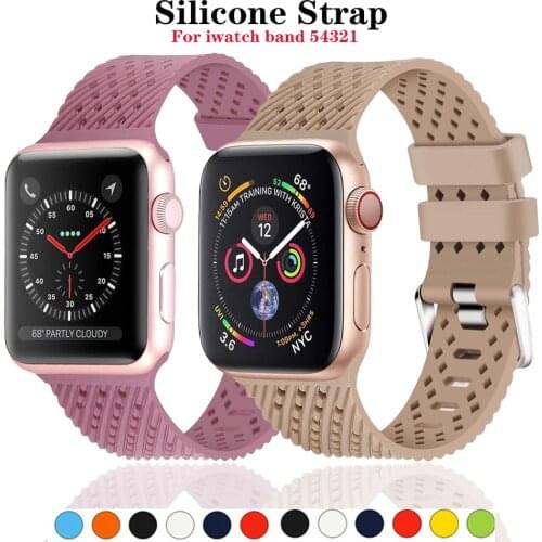 Correa For Apple watch band 44mm 40mm iwatch band 42mm 38mm 3D Texture watchband bracelet for apple watch serie 6 se 5 4 3 strap