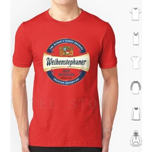 Weihenstephaner-Beer T Shirt Cotton Men Diy Print Beers Logo