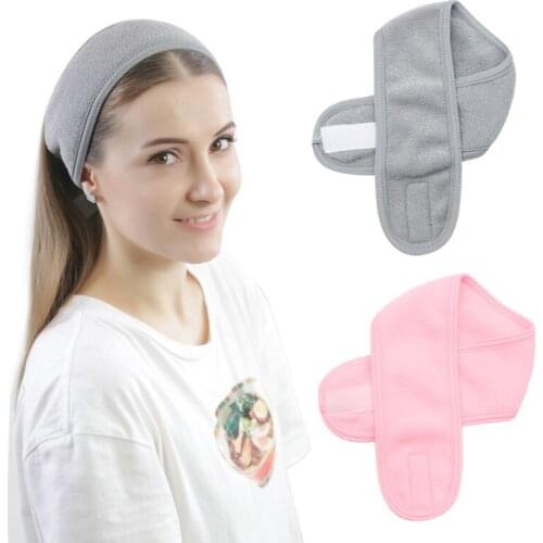 Women Sports Hair Band Velcro Hair Band Ant Cloth Double-layer Confinement Turban Sweat-absorbent Headband