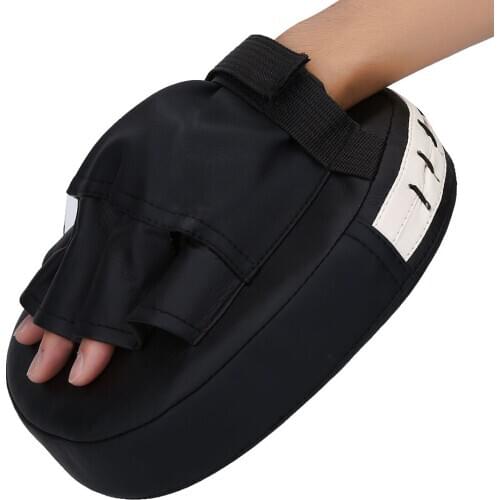 1Pc High Quality PU Leather Breathable Shock Absorption Boxing Target Training Pad Glove Mitt Suitable For Muay Thai MMA Combats
