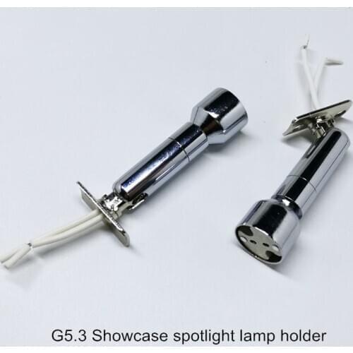 10pcs/lot Showcase Cabinet G5.3 Lamp Holder Jewelry Display LED Lamp Base/Seat g5.3 G4 DIY Lighting Accessory