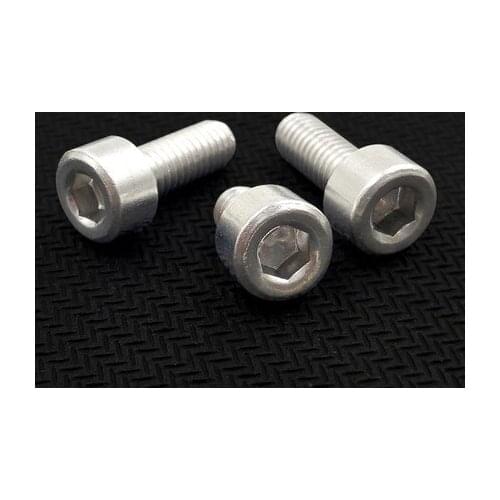 10pcs M3 aluminum alloy Allen cylindrical head screws hex socket cup headed screw bolts mechanical teeth bolt 6mm-50mm length