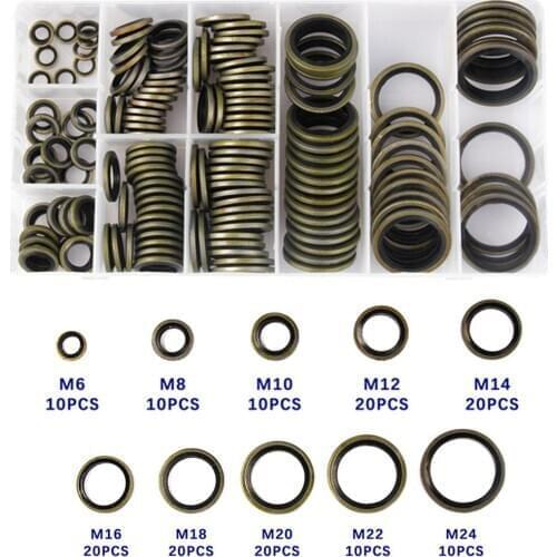 150PCS M6-M24 Mechanical Modification Sealing Washers High Pressure Gasket High Temperature Pipeline Valve O-ring Gasket