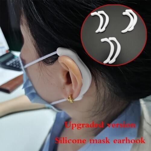 2pcs Adjustable Buckle Hook Clip For Mask Holder Anti-Slip Relieve Ear Pain Care PE Extension Strap Belt For Face Mask Protector