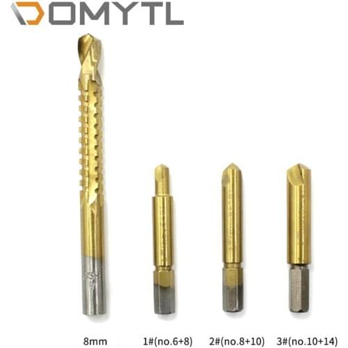 Broken Screw Extractor 4pcs Band Saw Drill High Speed Steel Slotting Hole Sliding Tooth Sliding Wire Anti-tooth Repair Tools