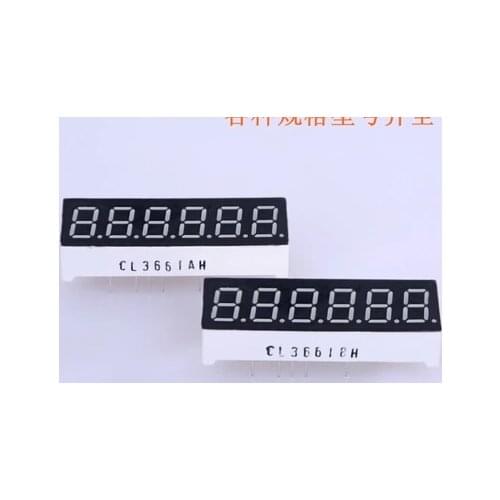 0.36" inch six digital tube common cathode led6 7-segment red LED display 6 digits
