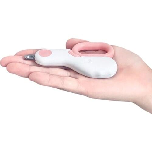 68UE Safety LED Light Pet Cat Dog Nail Clipper Nail Trapper Care Tools Home Durable