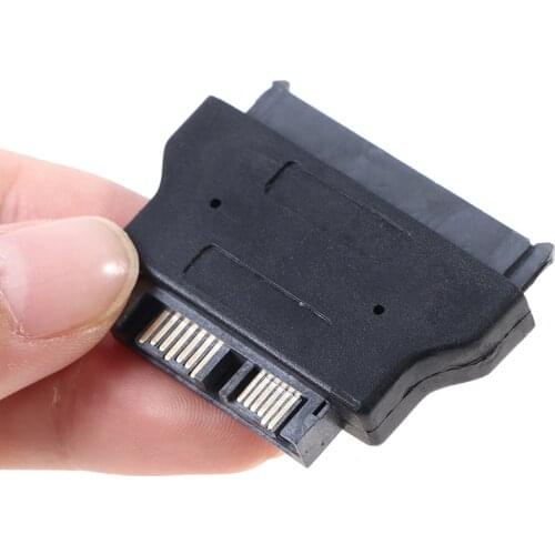 SATA 22Pin to 13Pin Slimline SATA Adapter 7+15 Serial Female to 7+6 Male