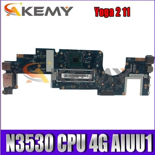 Akemy For CPU. N3530.4G.AIUU1 nm-a201 Motherboard Lenovo Yoga 2 11 Laptop PC Board 100% Test OK