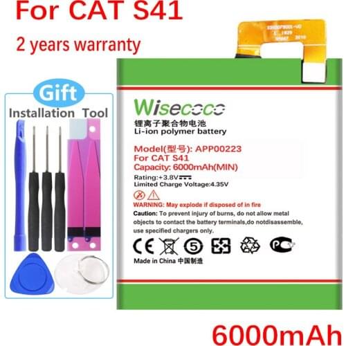 WISECOCO APP00223 Battery For CAT S41 Mobile Phone In Stock High Quality Battery With Tracking Number