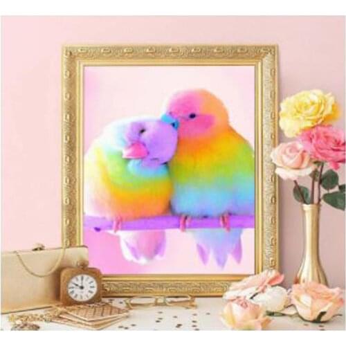 Diy 5d diamond mosaic full display rhinestone picture diamond painting birds animals wall decoration embroidery cross stitch kit