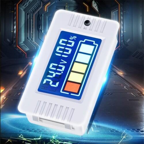PZEM-023 0-100v Color LCD Digital Voltmeter Panel Meter Electric Battery Tester Lithium Lead-acid Battery Meter