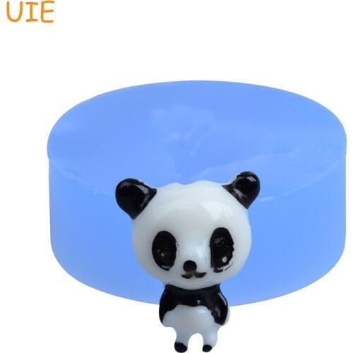 DYL086U 3D Panda Silicone Moulds Cake 18mm - Polymer Clay Miniature Food Marshmallow Molds, Cabochon Mould