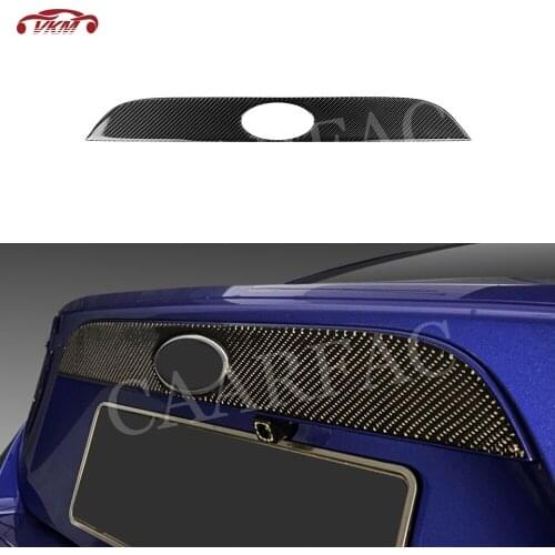 Carbon Fiber Material Rear Boot Trunk Emblem Badge Cover Stickers Moulding Decal For Toyota GT86 FT86 ZN6 Subaru BRZ 2013-2020