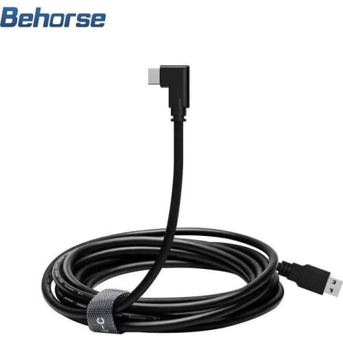 VR Data Cable USB Type-C for Oculus Quest 2 Usb3.2 Type-C Elbow Selectable 3M4M5M Speed Data Transfer Fast Charge VR Accesories