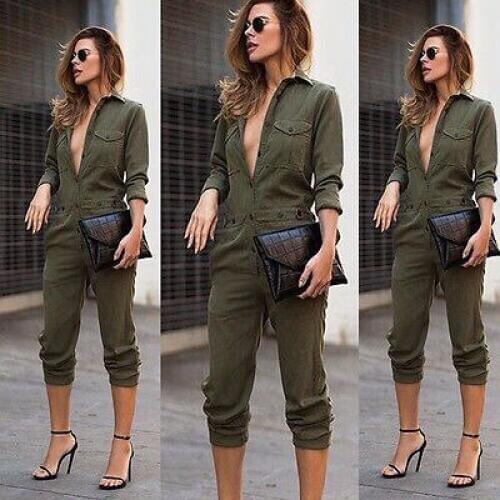 NEW Fashion Sexy Women Ladies Long Sleeve Bodycon Jumpsuit Romper Trousers Clubwear Pants Hot