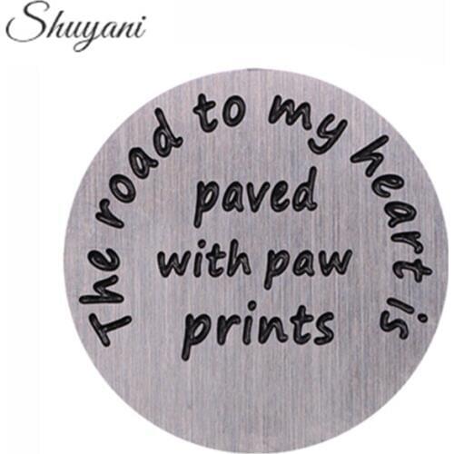 22mm Round Floating Locket Backplates Stainless Steel Floating Locket Plate For 30mm Floating Locket