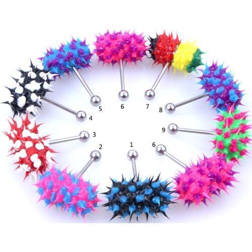 Many different color Thrasher LIX Vibrating Koosh Ball tongue ring