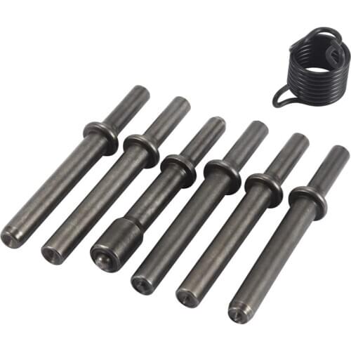 7 Pcs Great Heavy Duty Smoothing Pneumatic Air Rivet Hammer Tools Kit