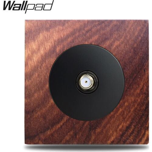 Wallpad L6 Genuine Wood Panel Satellite TV Antenna Socket Wall Wiring Outlet