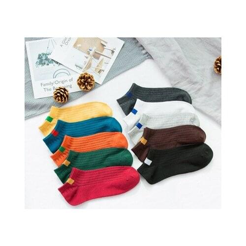 2019 new personality couple boat socks summer new style breathable men and women cotton boat socks shallow mouth anti-clothing s