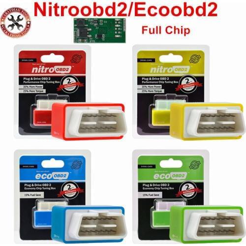 2019 Newest Your Own Driver! Car Chip Tuning Performance Box NitroOBD2 EcoOBD2 Plug&Driver OBD2 Interface NITRO OBD2 ECO OBD2