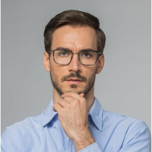 The Best Quality Optical Mans Eyewear Japanese Handmade Pure Titanium Glasses Male Business Model Box Myopia