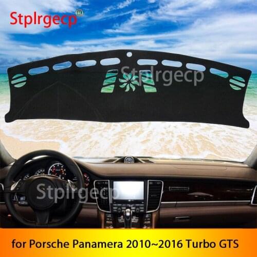 For Porsche Panamera 2010~2016 Turbo GTS S Anti-Slip Anti-UV Mat Dashboard Cover Pad Shade Dashmat Protect Carpet Accessories
