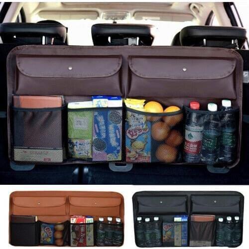 2019 Car Seat Back Bag Storage Multi Pocket Organizer Bag Protector For Kids Kick Mat Car Storage Bags