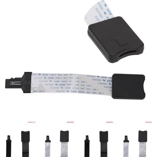 H05B TF Male To MicroSD Female Card Reader Extension Adapter Cable For Phone GPS TV