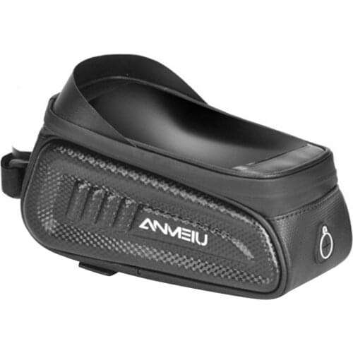 Bike Phone Mount Bag Hard Shell Touchscreen Waterproof And Large Capacity Bike Front Frame Bag Cycling Equipment