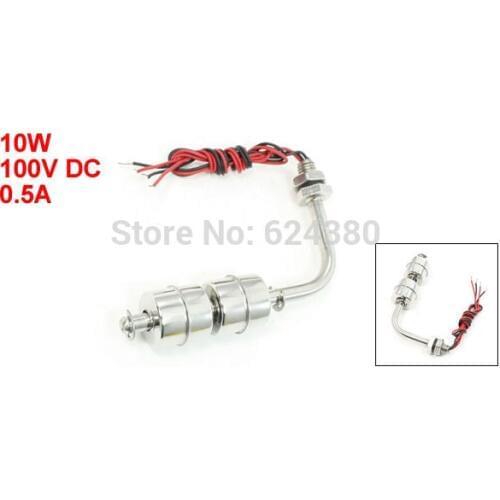 ZSL11510-2 Fish Tnak Pool Liquid Water Level Sensor Vertical Stainless Steel Dual Double Ball Right Angle Float Switch