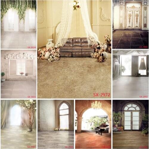 Vinyl Photography Backdrops Prop Flower Wood Floor Castle Wedding Theme Photo Studio Background 2157 YXFL-53
