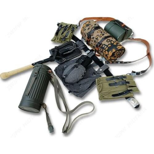 WWII WW2 German Hi-Q 1943 Canvas Field Gear Package Military Full Size Equipment Combination Soldier Collection