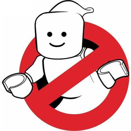 Cartoon Robot Ghostbusters Funny Car Stickers Waterproof Car Wrap Decals Vinyl Car Whole Body Decoration