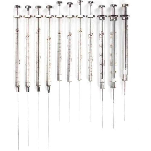 1/5/10/50/250/500/1000µl Microlitre Glass Syringe Gas Chromatographic Injector Cone Tip