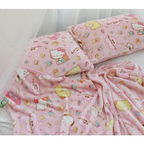 1pc soft cartoon Cardcaptor Sakura San - x pillow case cover plush flannel blanket bed sheet lady romantic gift girl toy