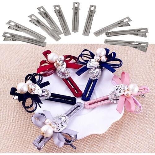 10 Metal Duck-Bill Hair Section Clips DIY Accessory