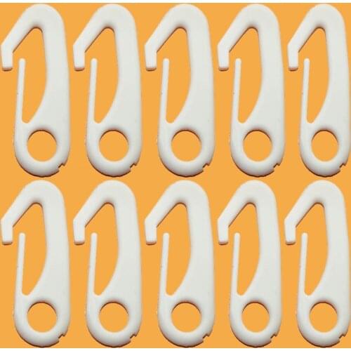 10x Nylon Flag Pole Clip Flag Snaps Hook Flag Pole Attachment- much more quiet