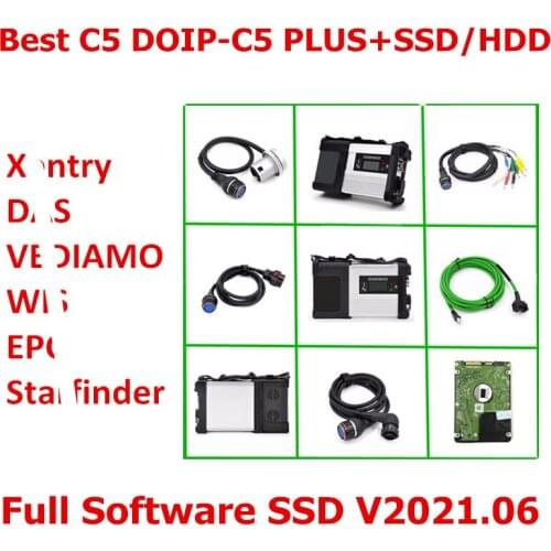 2021 Diagnostic Tool mb star c5 sd connect DOIP Wifi Diagnosis SD C5 Wireless Function with SSD software 2021.06 Free Shipping