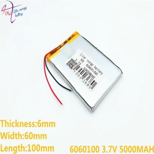 3.7V 5000mAH 6060100 polymer lithium ion / Li-ion battery for GPS,mp3,mp4,mp5,dvd,bluetooth,model toy mobile bluetooth