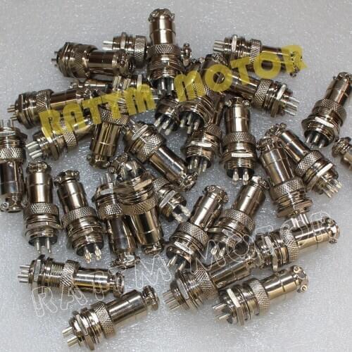 50 Pair GX16-4Pin Male & Female Diameter 16mm Wire Panel Connector GX16 circular connector Socket Plug