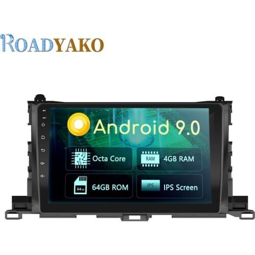 10.1'' Android Auto Car Radio Navigation GPS For Toyota Highlander 2015-2019 Stereo Car panel Multimedia player 2 Din Autoradio