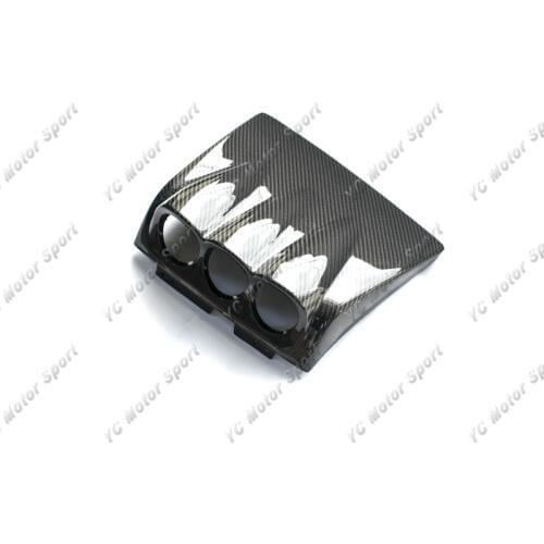 Car Accessories Carbon Fiber 60mm Dash Gauge Pod Fit For 1999-2002 Nissan R34 GTT GTR RHD Dash Gauge Pod