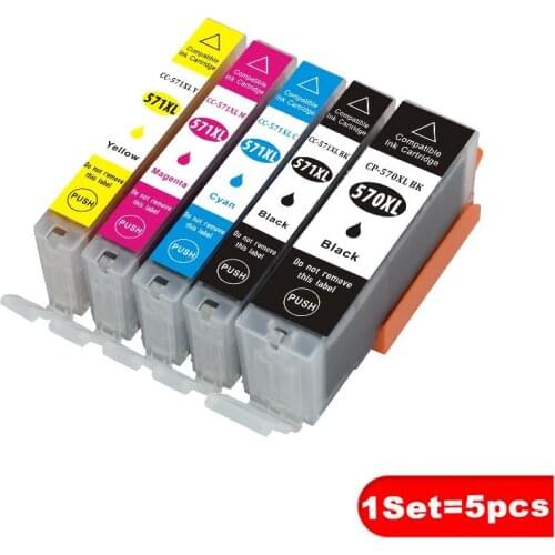 For Canon PGI-570XXL CLI-571XXL PIXMA TS6050 6051 6052 Printer Compatible Ink Cartridge 570 571