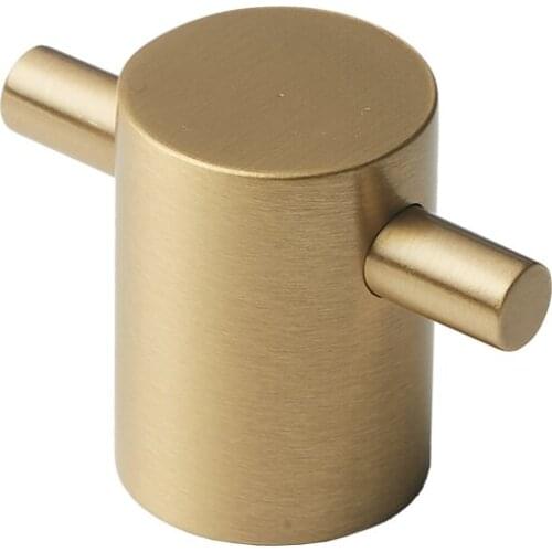 Matte Brass Furniture Handles Black Drawer Knobs Gold Pulls for Kitchen Cabinet Door Golden Wall Hooks Solid Copper Knobs